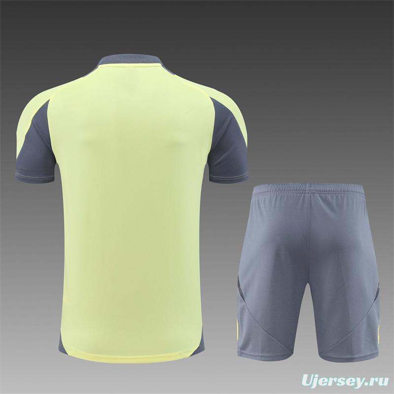 24/25 Juventus Yellow Short Sleeve Jersey+Shorts