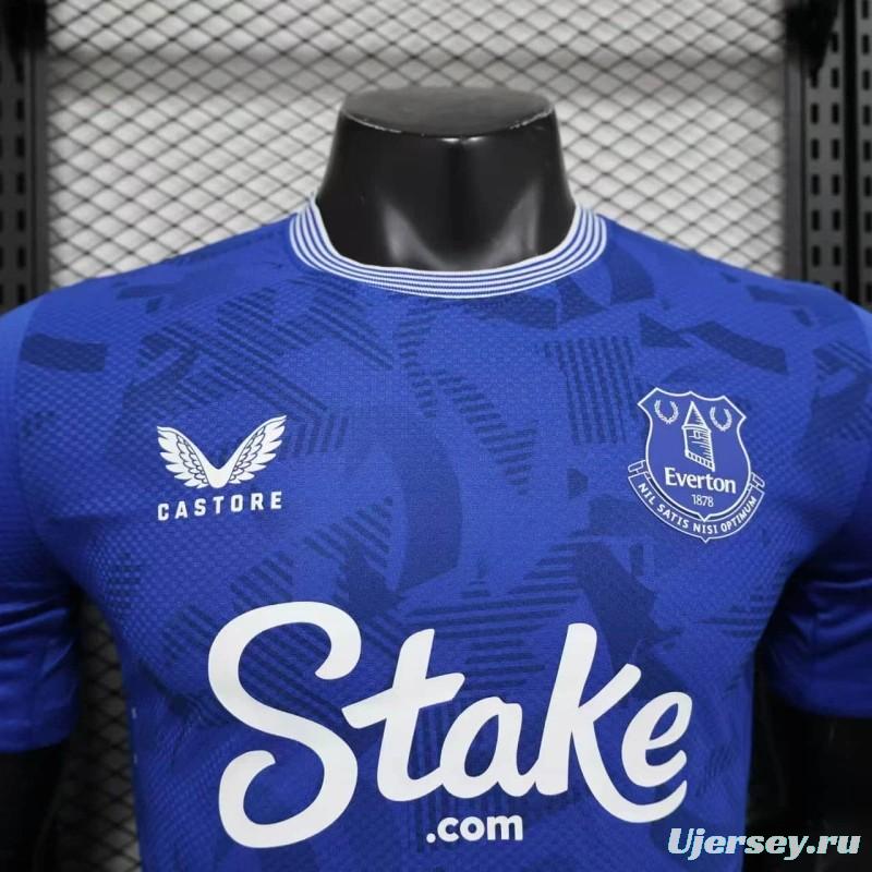 24/25 Player Version Everton Home Jersey