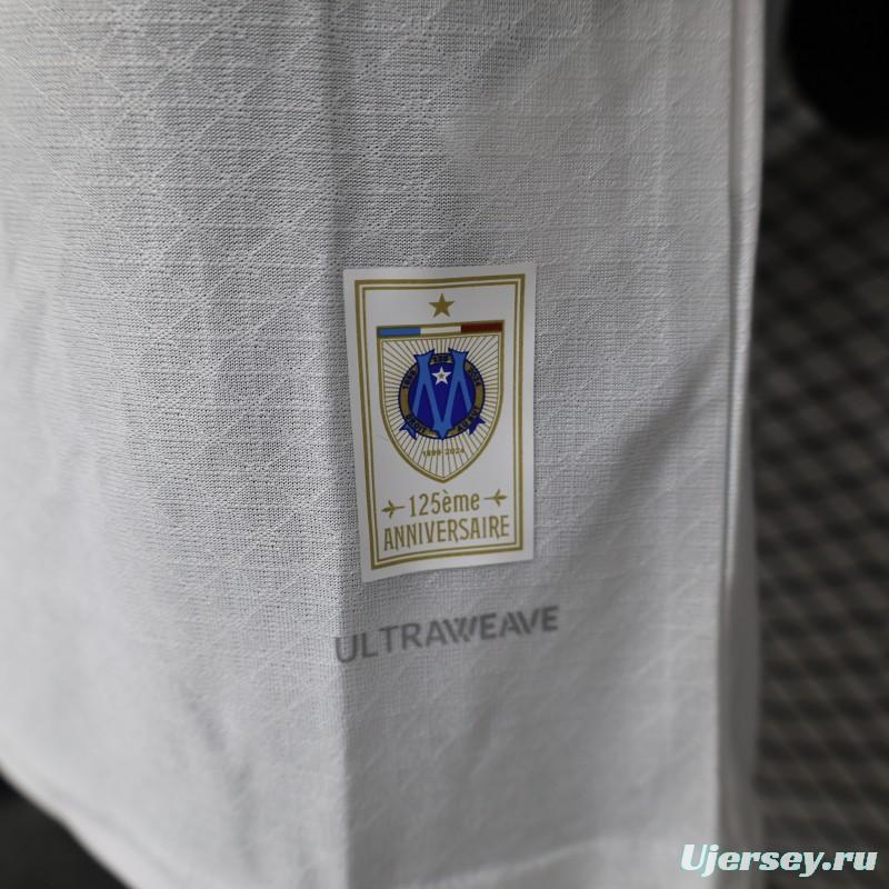 Player Version 24/25 Olympique Marseille 125th Anniversary White Jersey