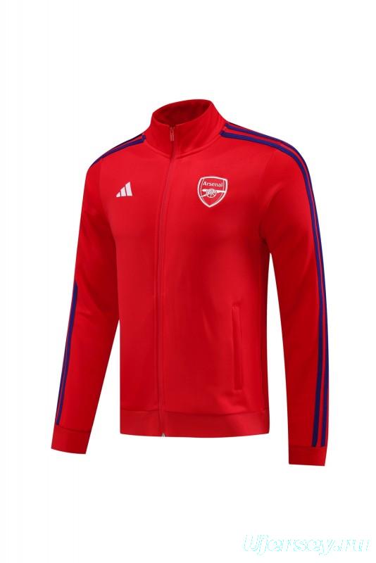 24/25 Arsenal Red Full Zipper Jacket +Long Pants