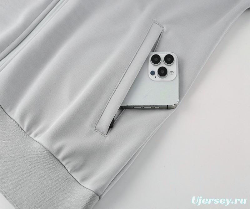 24/25 Tottenham Hotspur Grey Full Zipper Jacket +Long Pants