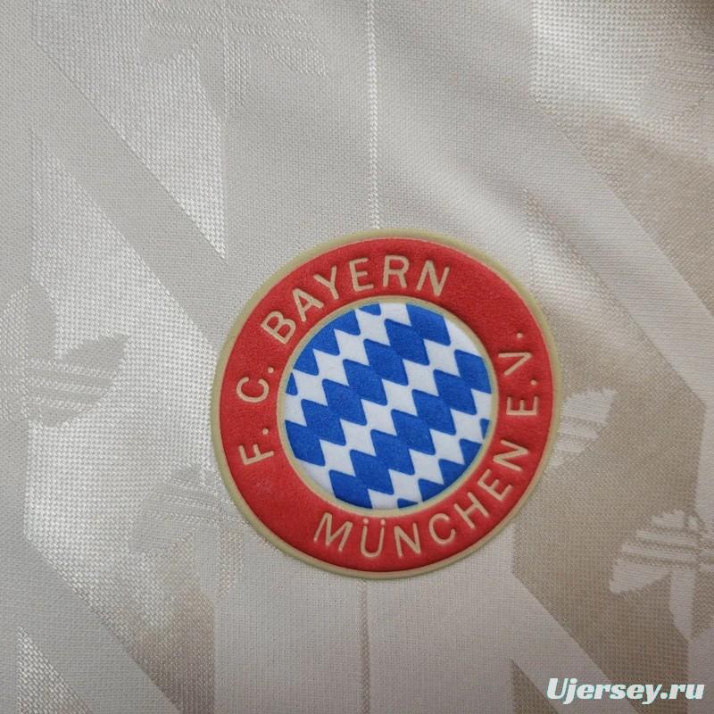 24/25 Bayern Munich Adidas Originals Cream Lifestyler Long Sleeve Jersey