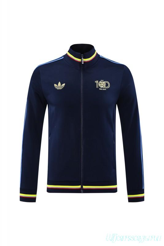 2024 Colombia Navy Full Zipper Jacket +Long Pants