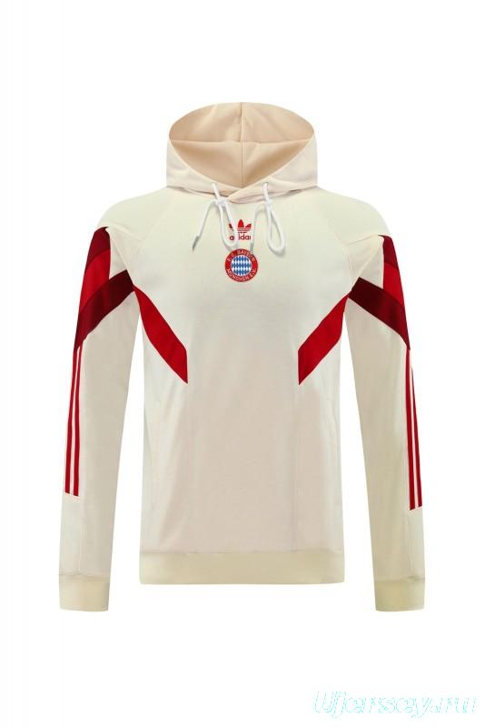 24/25 Bayern Munich Beige Hoodie Jacket +Long Pants