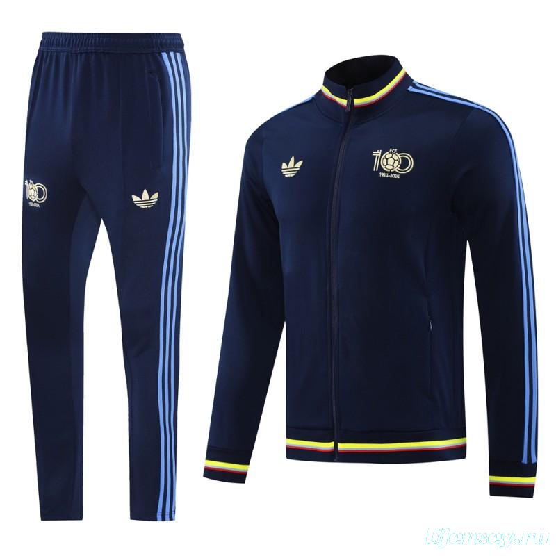 2024 Colombia Navy Full Zipper Jacket +Long Pants