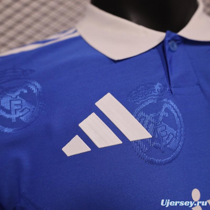 Player Version 24/25 Real Madrid Blue Pre-Match Jersey