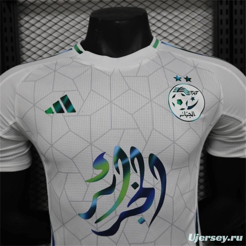 2024 Player Version Algeria National WHITE Special Jersey