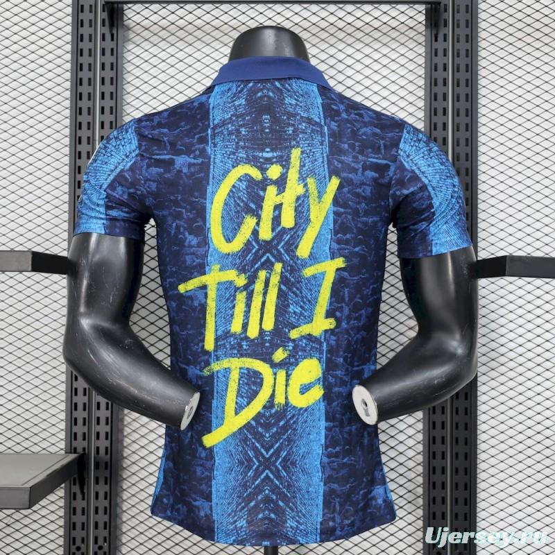 2025/26 Player Version Manchester City Blue Special Edition Jersey