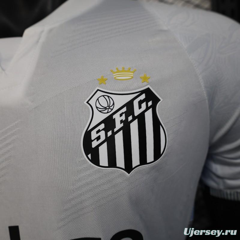 Player Version 25/26 Santos Home Jersey With Sponsors
