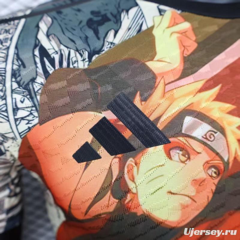 Player Version 2025 Japan White with Naruto Anime Character Graphic Jersey