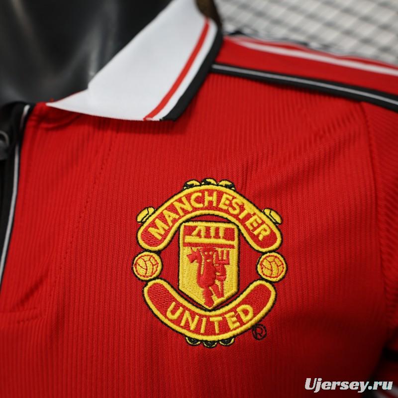 Player Version 98/99 Manchester United Home Jersey