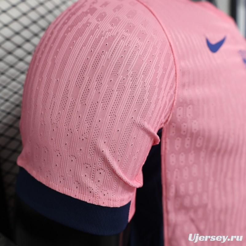 Player Version 25/26 FC Barcelona 125Th Anniversary Special Pink with Spotify Sponsor Jersey