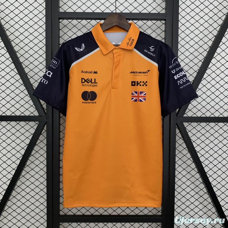2025 Polo F1 Formula Orange Mclaren Norris Jersey