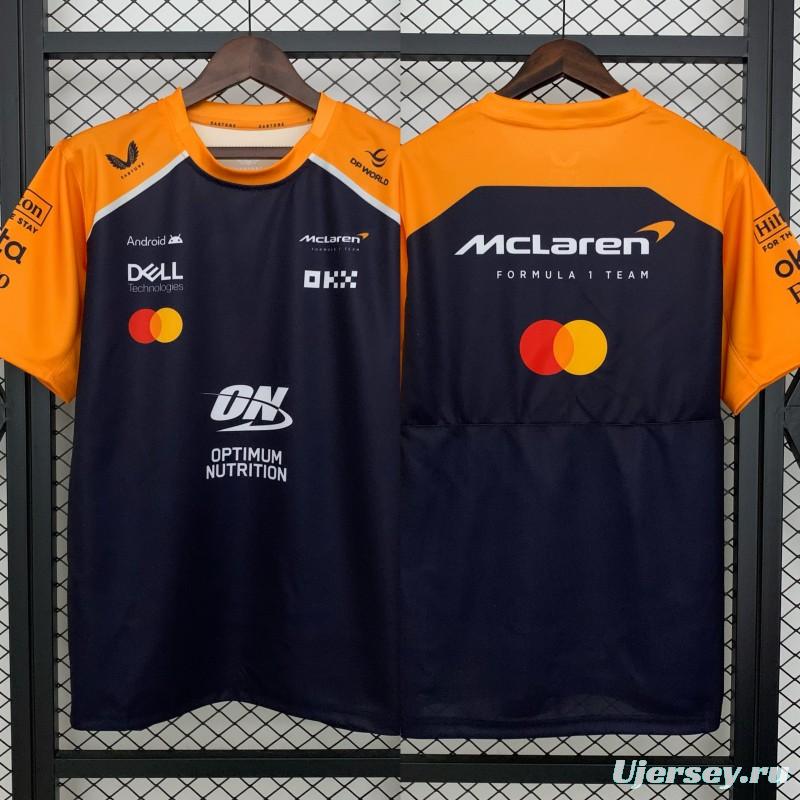 2025 F1 Formula Orange/Navy Mclaren Jersey