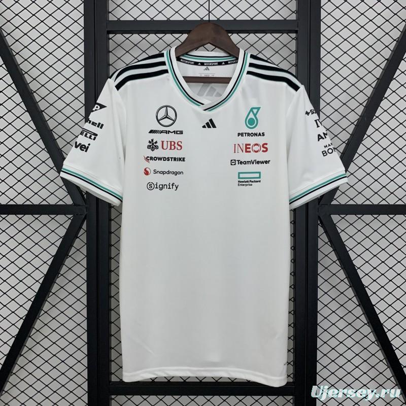 2025 F1 Formula AMG White T-Shirt