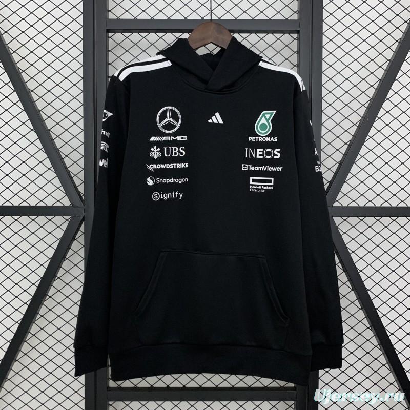 2025 F1 Formula AMG Black Hoodie
