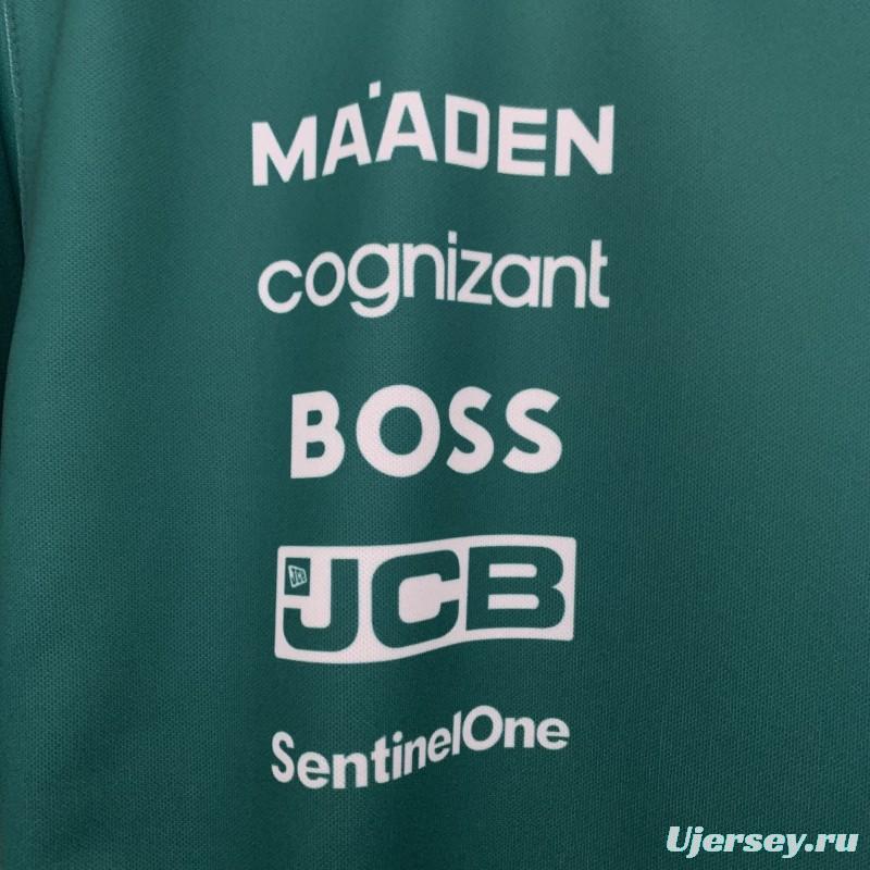 2025 F1 Formula Aston Martin Green ARAMCO #14 T-Shirt