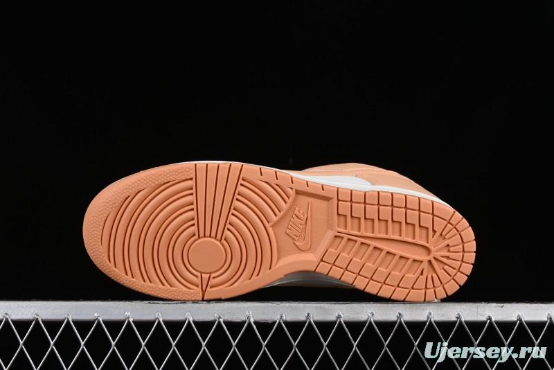 Nike Dunk Low "Harvest Moon" SB Skateboarding Shoes in Beige Orange - DD1503-114