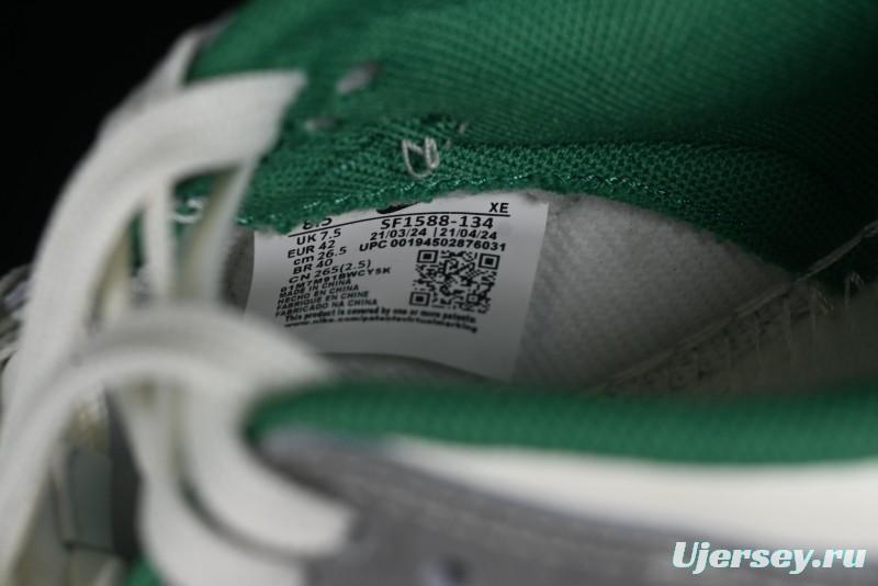 Nike SB Dunk Low Gucci Collaboration - Double G Grey Green Swoosh Anniversary Custom Low-Top Casual Skate Shoes - SF1588-134