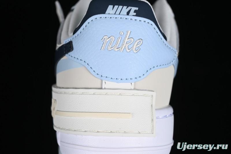 Nike Air Force 1 Shadow Lightweight Elevated Low-Top Versatile Sneakers - DZ1847-107