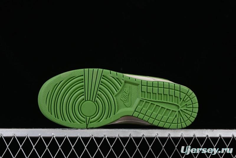 Nike SB Dunk Low LV Collaboration - Emerald City Anniversary High-End Custom Low-Top Casual Skate Shoes - XB3802-345