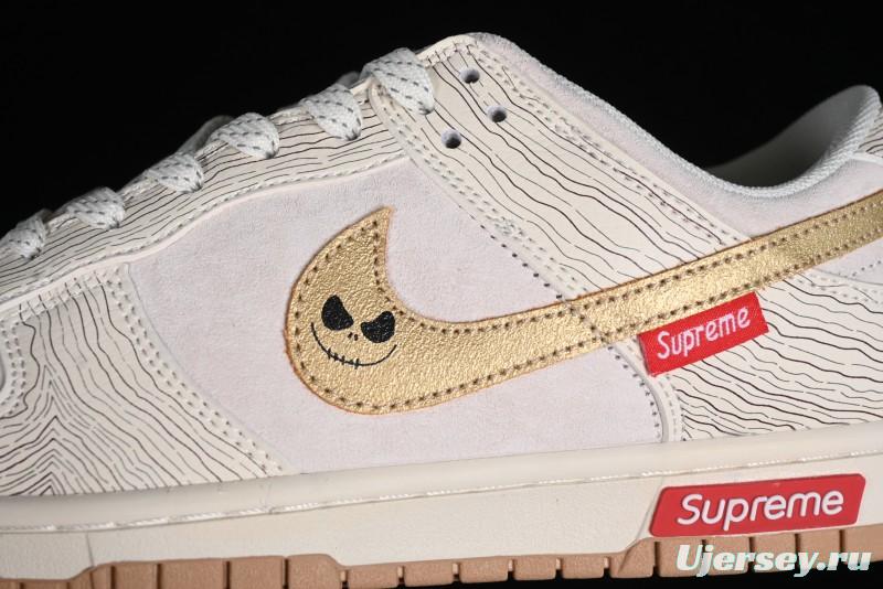 Supreme x Nike Dunk Low SB Skate Shoes with Zoom Air Cushion - XD6188-035