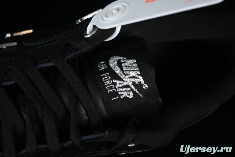 Nike Air Force 1 '07 Low Silver Swoosh Casual Sneakers - HQ1180-001