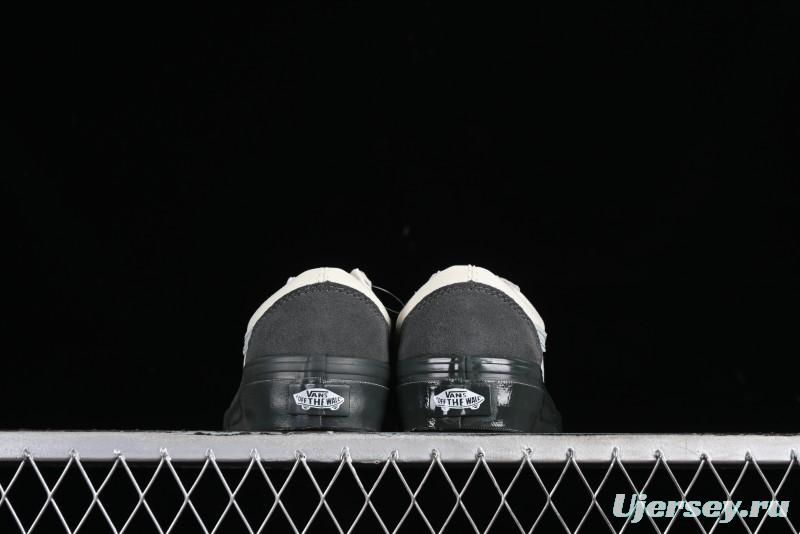 Vans Old Skool Reissue 136 Retro Casual Vulcanized Sneakers in Gray Blue White - VN000CRPGRN