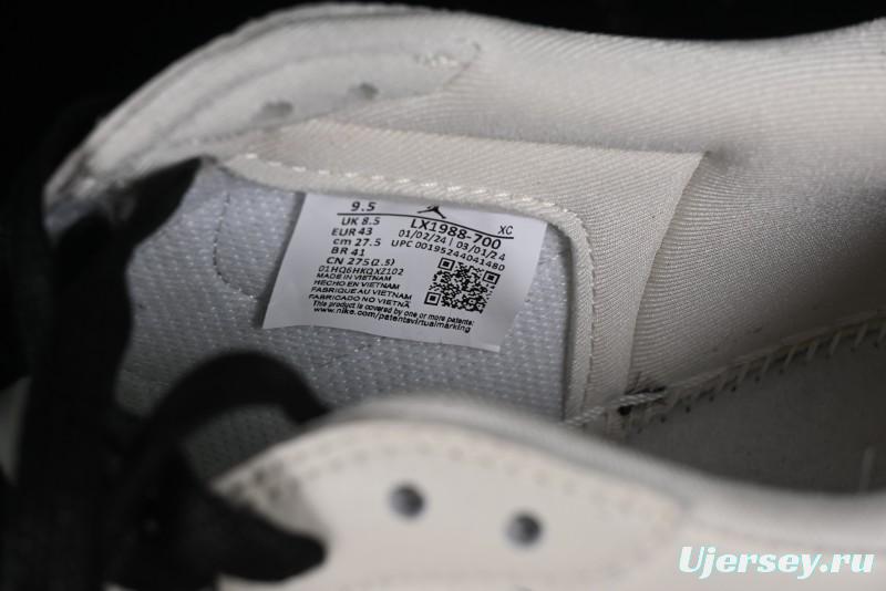 Nike Travis Scott x Fragment Design x Jordan Air Jordan 1 Low OG SP AJ1 LV Beige Black Red Casual Sneakers - LX1988-700