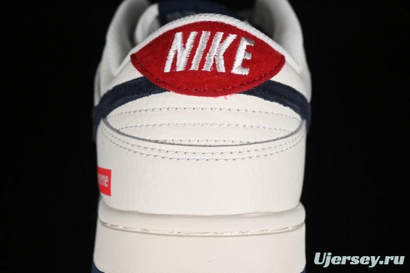 Nike SB Dunk Low Supreme Collaboration Anniversary Custom Low-Top Casual Skate Shoes - FC1688-142