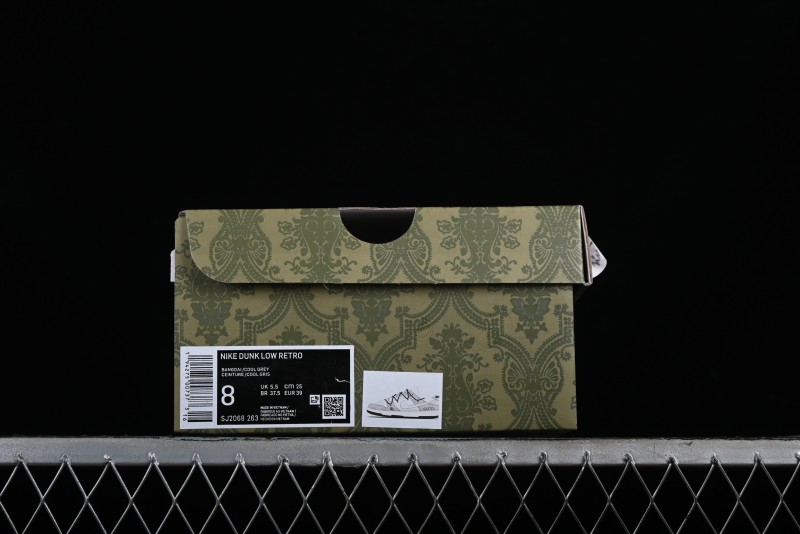 Nike SB Dunk Low Gucci Collaboration - Lace-Up Ash Anniversary High-End Custom Low-Top Casual Sneakers - SJ2068-263