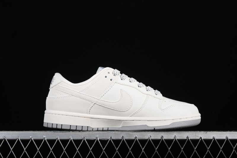 Nike SB Dunk Low Supreme Collaboration - Classic Beige Gray Anniversary High-End Custom Low-Top Casual Skate Shoes - XX8888-001