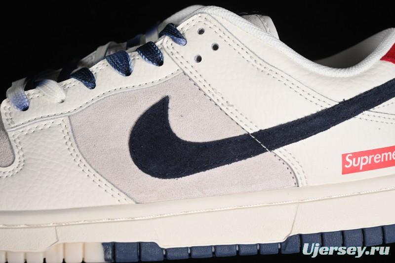 Nike SB Dunk Low Supreme Collaboration Anniversary Custom Low-Top Casual Skate Shoes - FC1688-142
