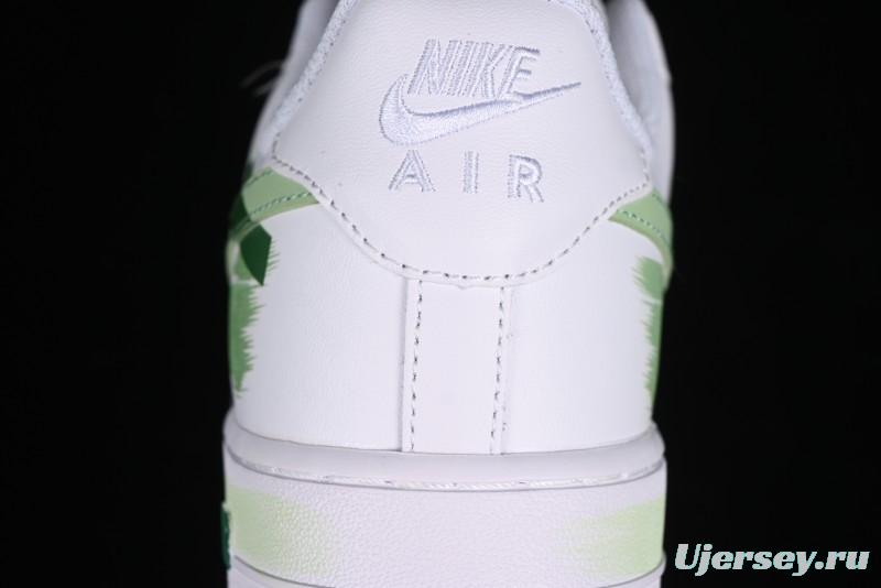 Nike Air Force 1 '07 Low Custom Hand-Painted Anime Theme with Swoosh Shadow and Strap - CW2288-111