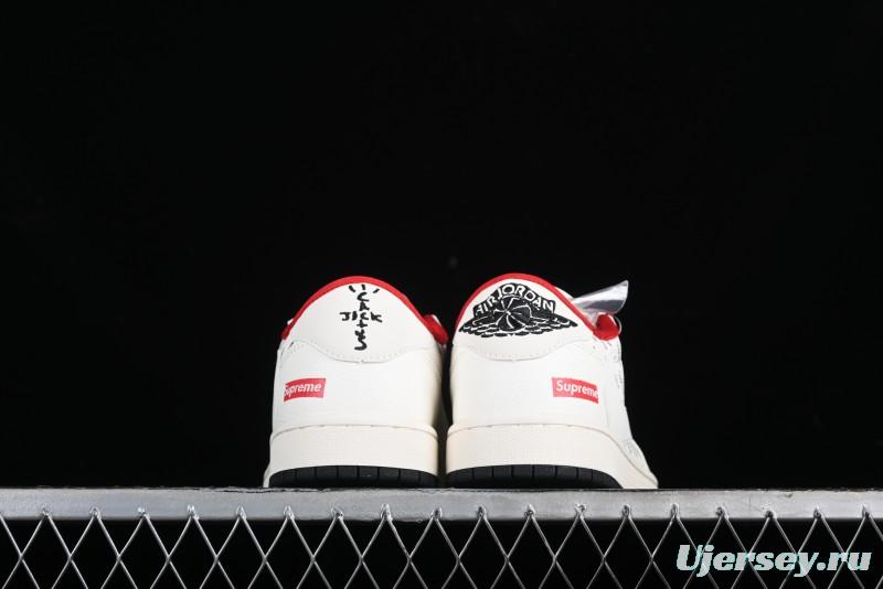 Nike Travis Scott x Fragment Design x Air Jordan 1 Low OG SP AJ1 Supreme Collaboration - YQ2088-67