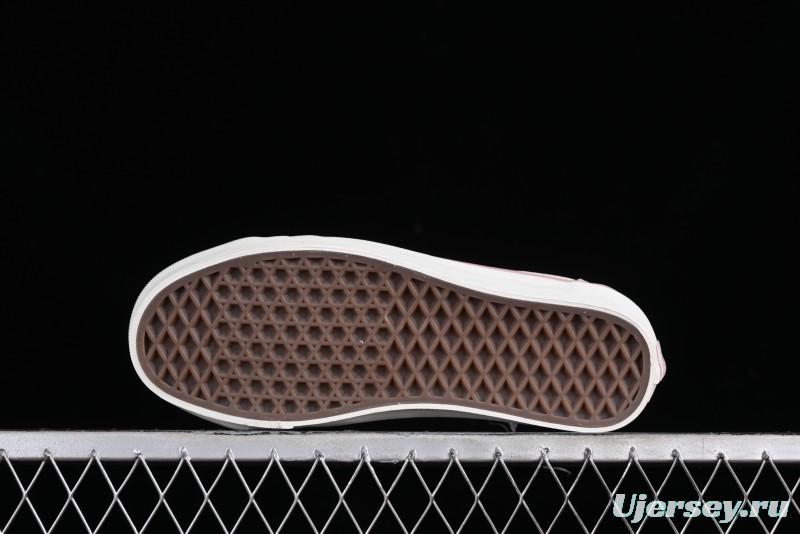 Vans Old Skool Reissue 136 Pink Checkerboard Low Top Retro Canvas Shoes - VN000MT6EBQ