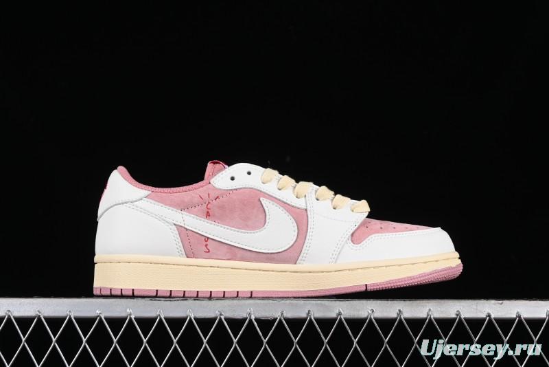 Nike Travis Scott x Air Jordan 1 Low OG AJ1 Reverse Swoosh Sneakers - DM7866-600