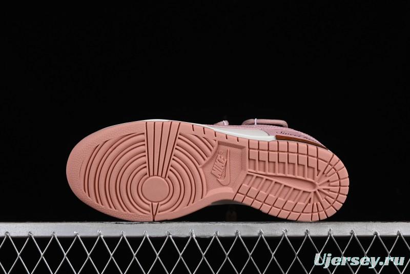 Nike Dunk Low ESS Custom Edition Rose Pink Retro Sweetheart Low-Top Casual Sneakers - DD1503-118