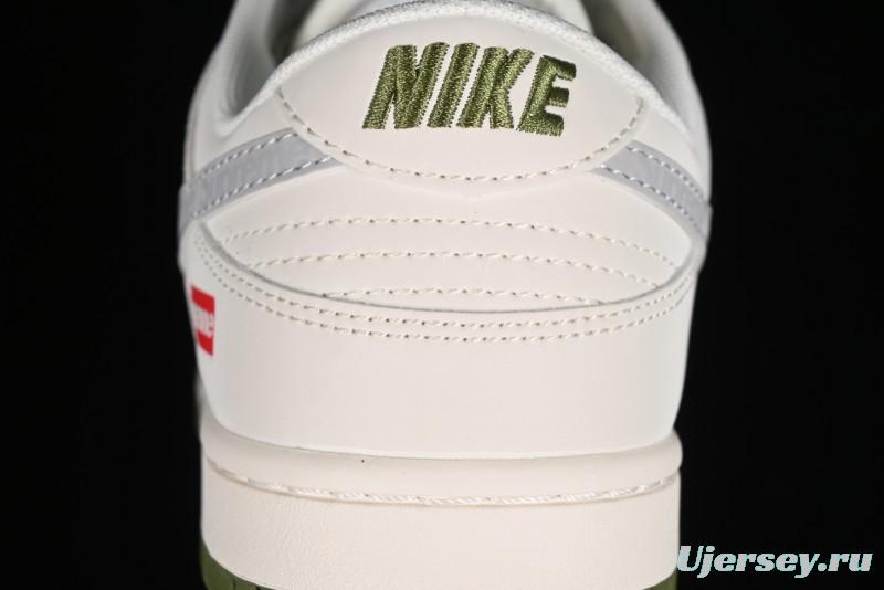 Nike SB Dunk Low Supreme Collaboration - Beige Anniversary High-End Custom Low-Top Casual Sneakers - XX2025-330