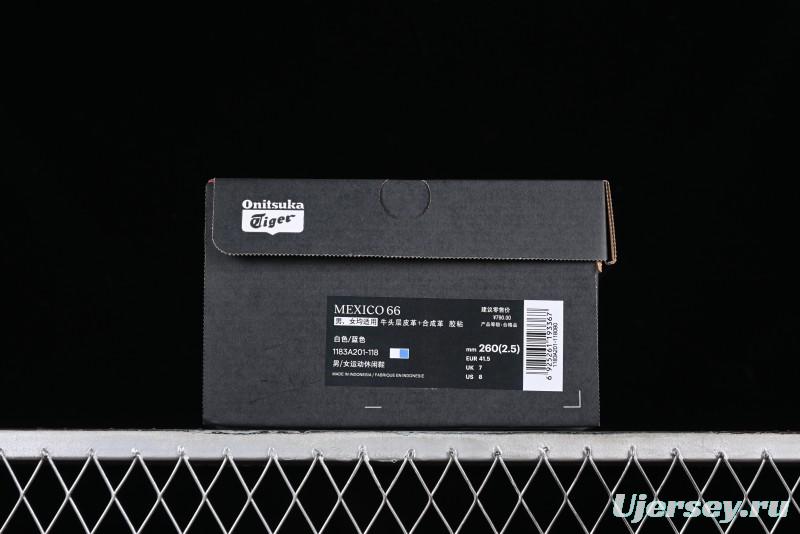 Onitsuka Tiger Mexico 66 Low-Top Leather Casual Running Shoes - 1183A201-118