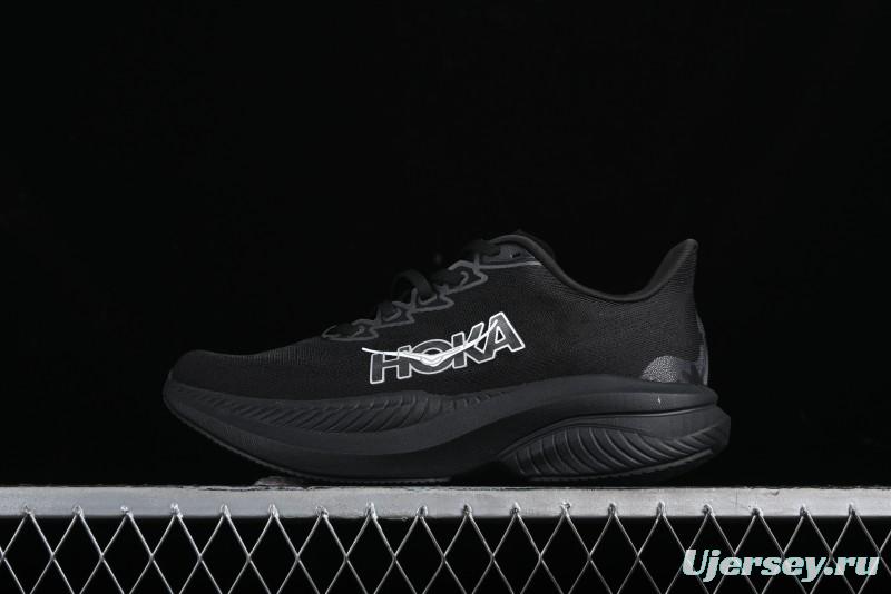 HOKA ONE ONE MACH 6 Flagship Racing Shoes with Carbon Plate Technology and Asymmetric Design - 114791 BLACK