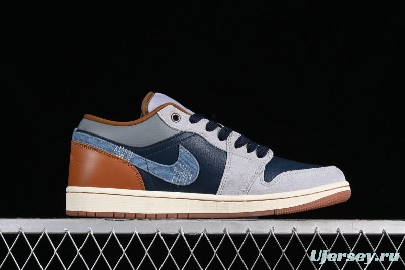 Nike Air Jordan 1 Low AJ1 Customized Low-Top Casual Sneakers - FZ5042-041