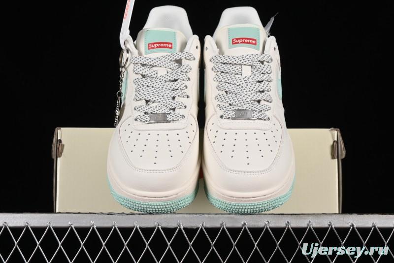 Supreme x Nike Air Force 1 '07 Low Collaborative Sneakers in Youthful Green - HD1968-023