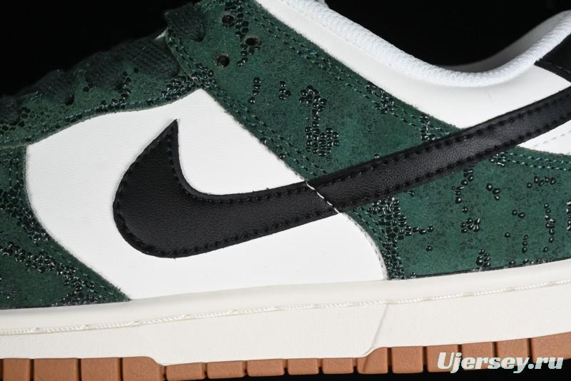 Nike Dunk Low Green Snake SB Low-Top Casual Skate Shoes - FQ8893-397