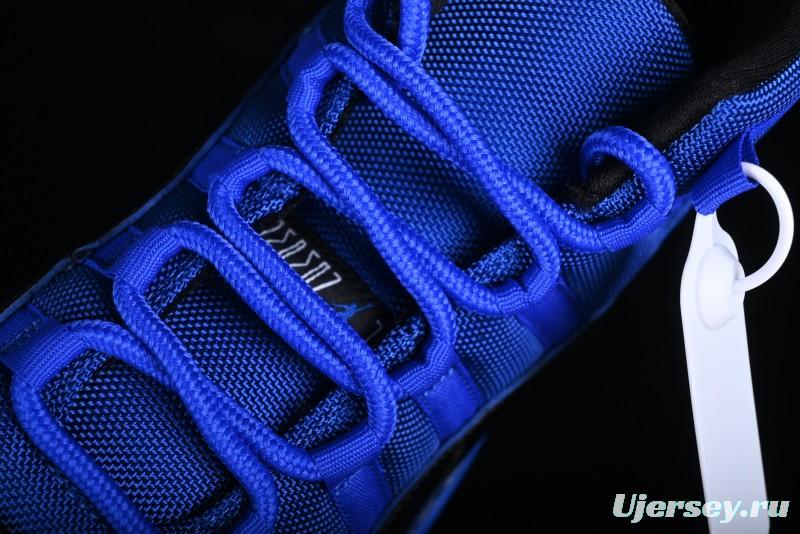 Nike Air Jordan 11 Retro High Top Basketball Shoes in Black and Blue - CT8012-400