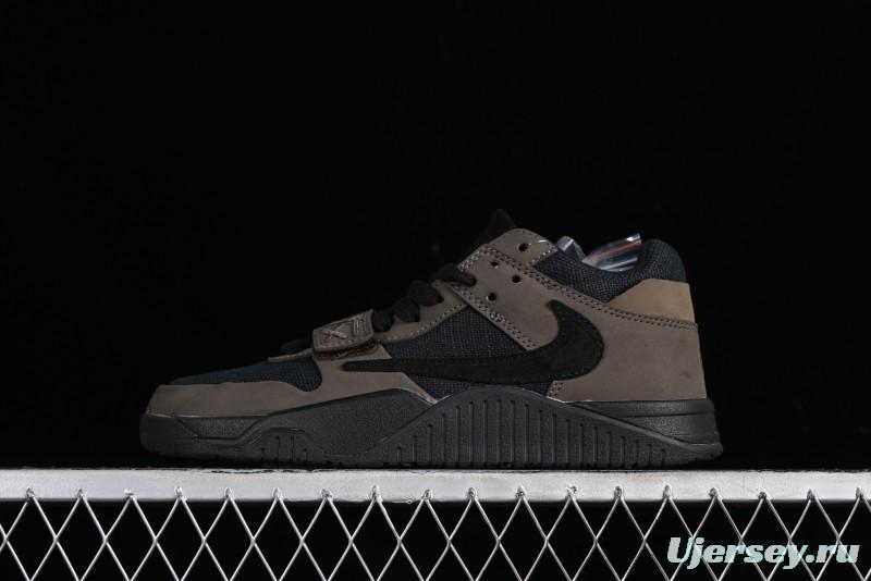 Nike Travis Scott x Jordan Cut The Check AJ1 Basketball Shoes with Velcro Design - FZ8117-200