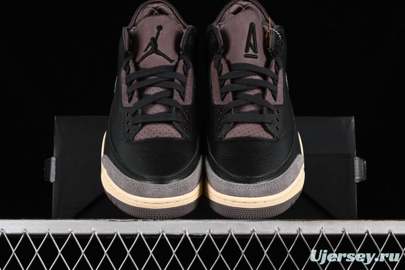 Nike A Ma Maniere x Air Jordan 3 Retro Black Sneakers - FZ4811-001