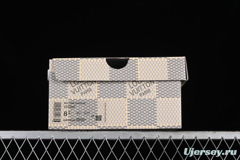 Nike SB Dunk Low LV Collaboration - Beige Black Denim Anniversary High-End Custom Low-Top Casual Skate Shoes - JH8310-946