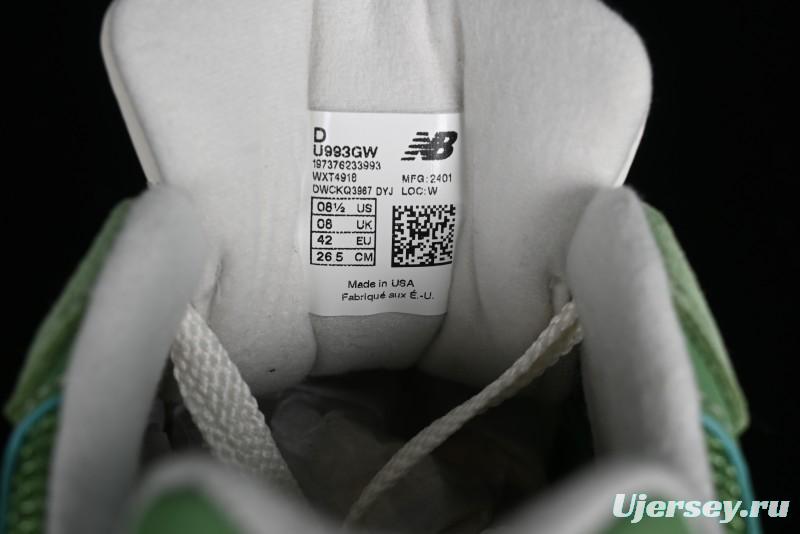 New Balance Made In USA M993 Series Classic Retro Running Shoes - U993GW