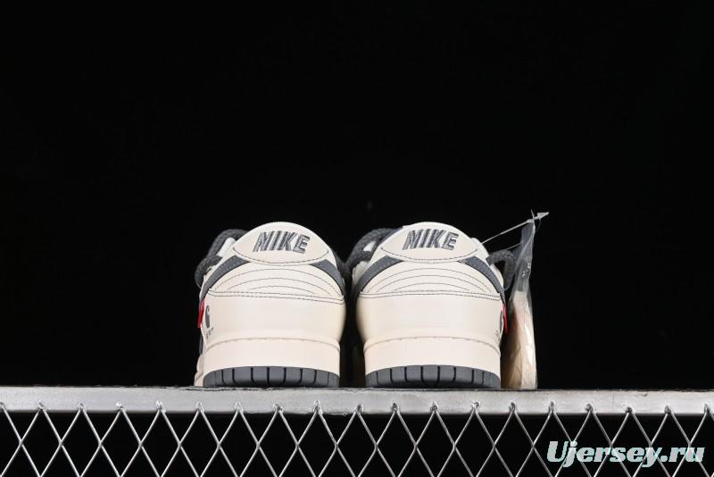 Nike SB Dunk Low Carhartt Collaboration - Strap Grey Hook Anniversary High-End Custom Low-Top Casual Skate Shoes - SJ2068-266